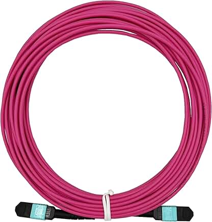 8m MPO Female to Female OM4 Fiber Optic Cable