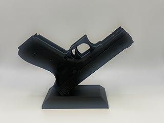 Black 3D Printed Pistol Business Card Holder