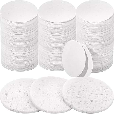 300 Compressed Natural Facial Sponges for Cleansing