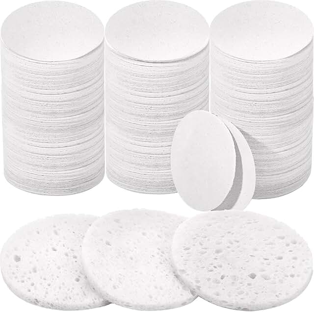 300 Compressed Natural Facial Sponges for Cleansing