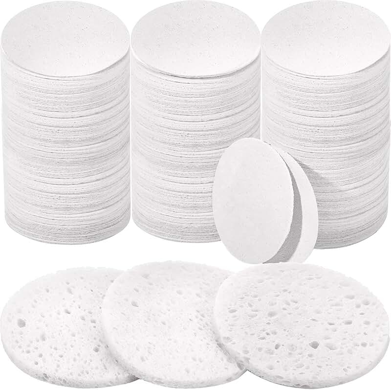 300 Compressed Natural Facial Sponges for Cleansing