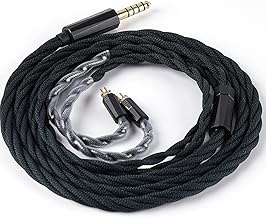 MeetEva IEM Cable for Earbuds, Silver Plated Copper Alloy Replacement Cord
