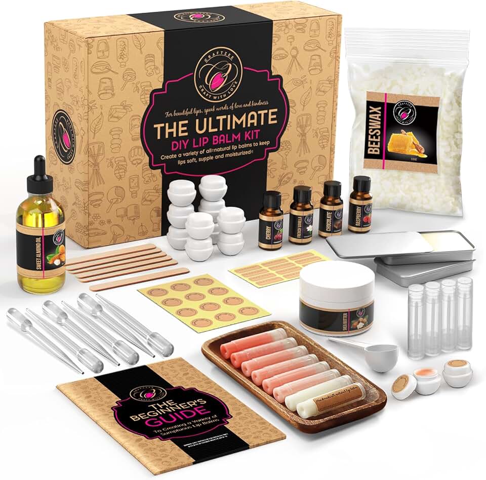 Organic Lip Balm Making Kit for Girls and Adults