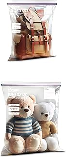 Large Double Zipper Storage Bags, 45 Pack