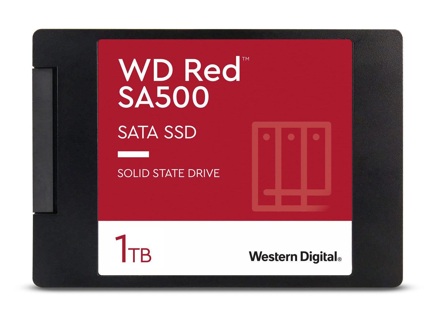 1TB WD Red SA500 NAS 3D NAND Internal SSD - SATA III 6 Gb/s, 2.5"/7mm, Up to 560 MB/s - WDS100T1R0A