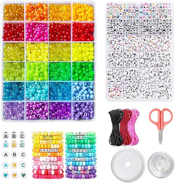 4000+ Pony Beads Bulk for Jewelry Making