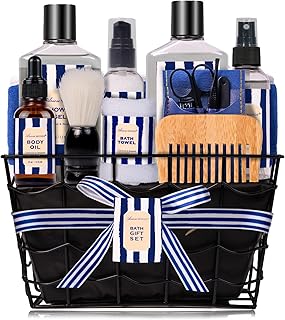 Father's Day Spa Gift Set with Beard Balm and Bubble Bath