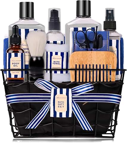 Father's Day Spa Gift Set with Beard Balm and Bubble Bath