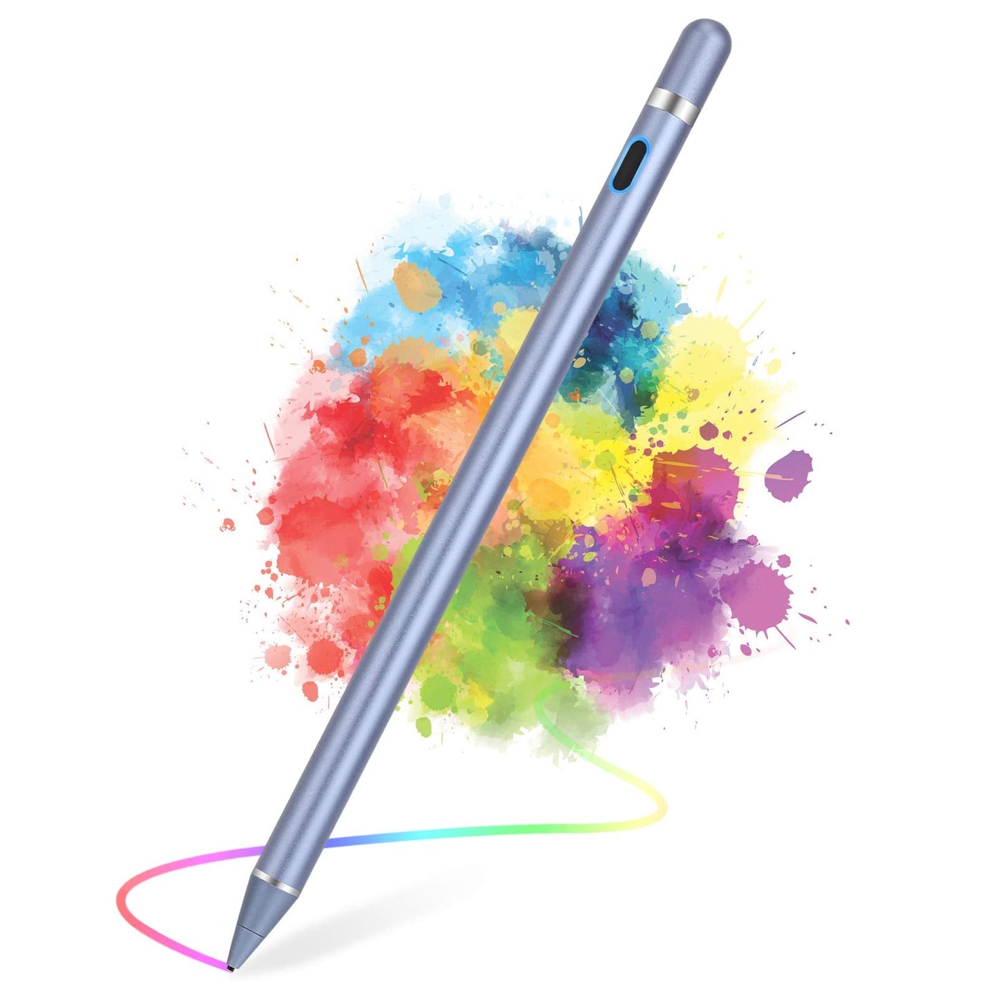 Active Stylus Pens for Touch Screens, Active Pencil Smart Digital Pens Fine Point Stylist Pen Compatible with iPhone iPad,Samsung/Android Smart Phone&Tablet Writing Drawing by (Blue)