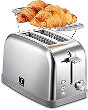 Retro 2-Slice Bagel Toaster with Wide Slots