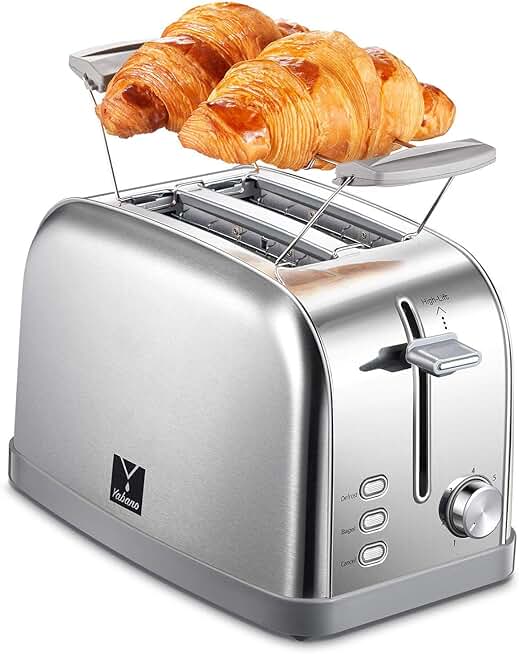 Retro 2-Slice Bagel Toaster with Wide Slots