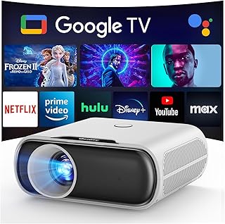 Portable WiFi and Bluetooth Projector with 4K Support