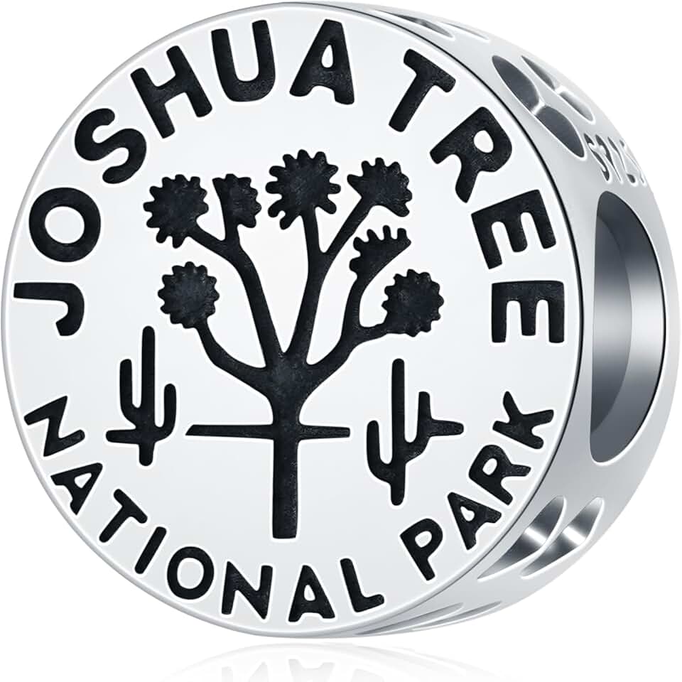 Joshua Tree National Park Silver Charm for Bracelets
