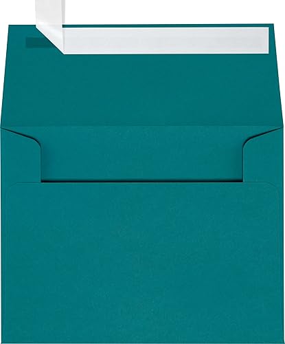 Teal Invitation Envelopes, 4 3/8 x 5 3/4, 250 Pack