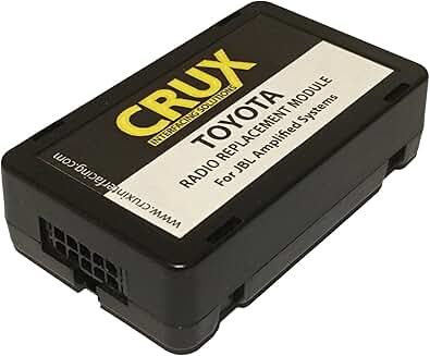 Radio replacement interface for select Toyota and Lexus vehicles