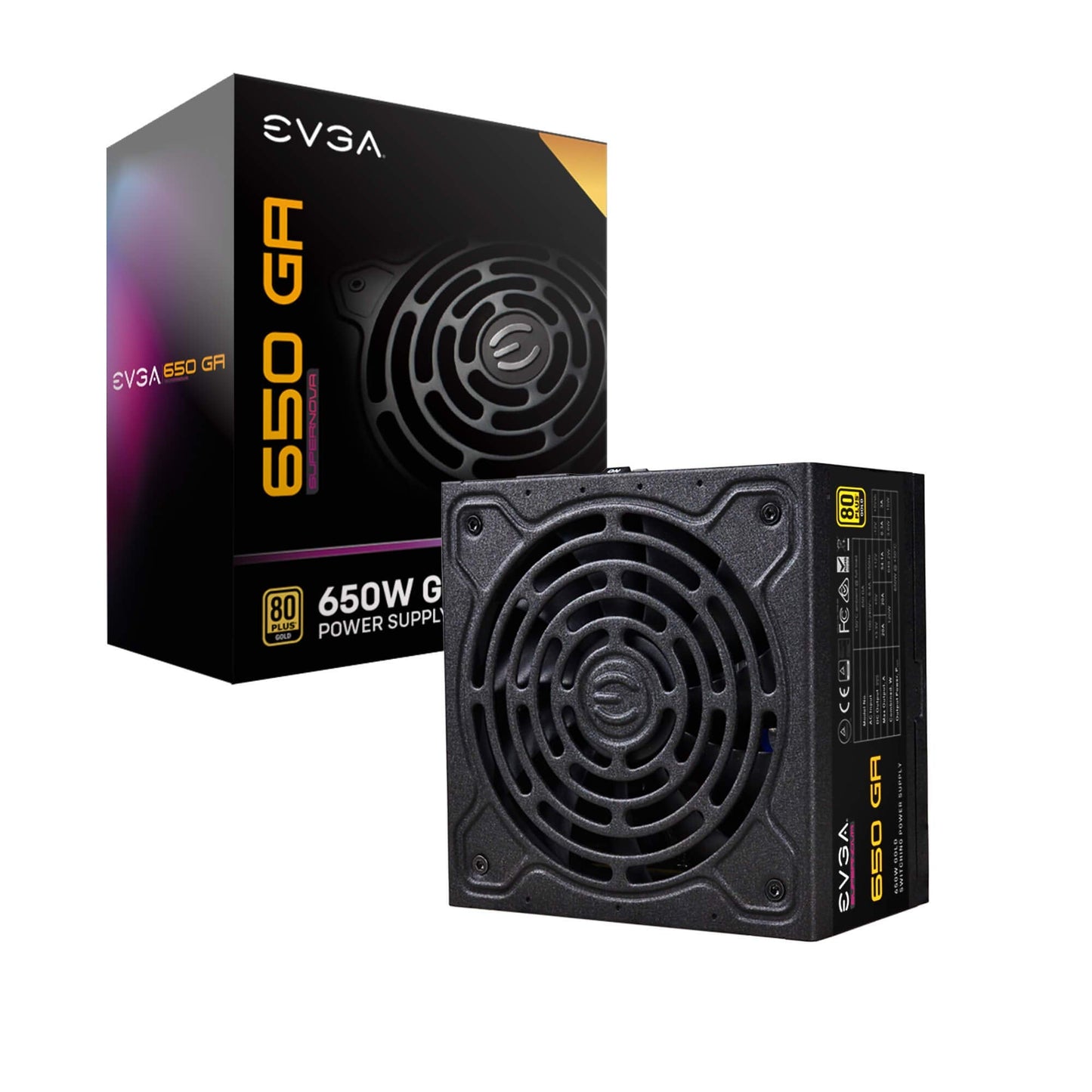 SuperNOVA 650 Ga, 80 Plus Gold 650W, Fully Modular, ECO Mode with Dbb Fan, 10 Year Warranty, Compact 150mm Size, Power Supply 220-GA-0650-X1