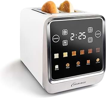 Touch Screen Toaster with Wide Slots and Multiple Settings