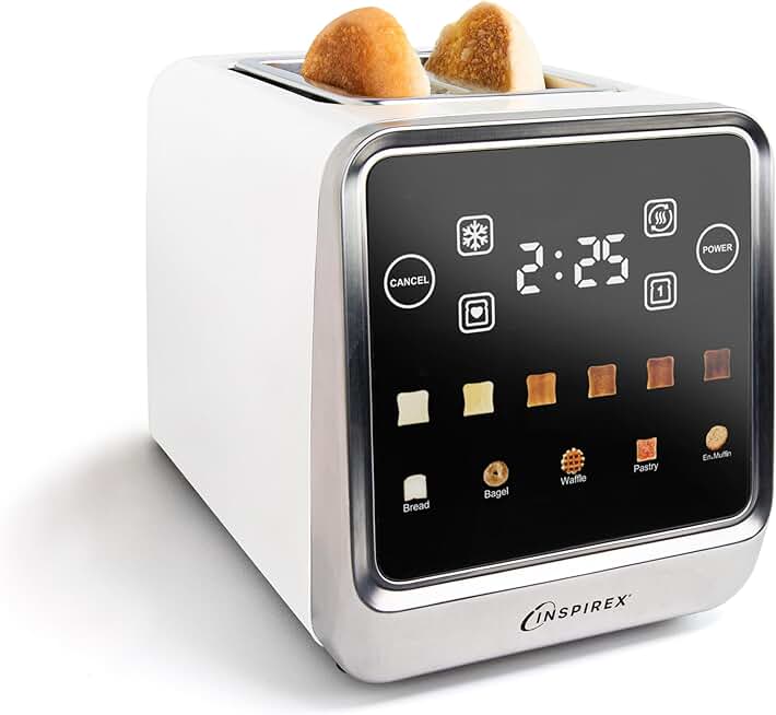 Touch Screen Toaster with Wide Slots and Multiple Settings