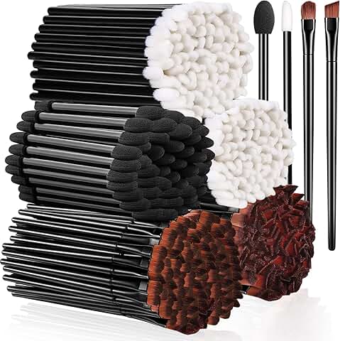 250 Disposable Eyebrow and Makeup Brush Set