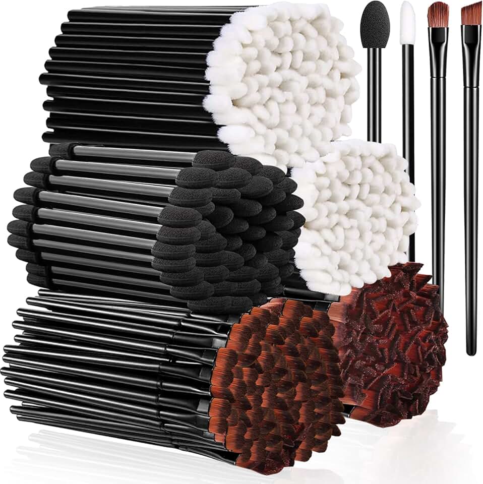 250 Disposable Eyebrow and Makeup Brush Set
