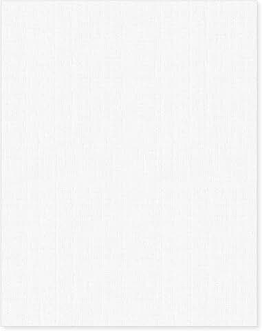 White Linen Textured Cardstock, 100 Sheets, 8.5x11