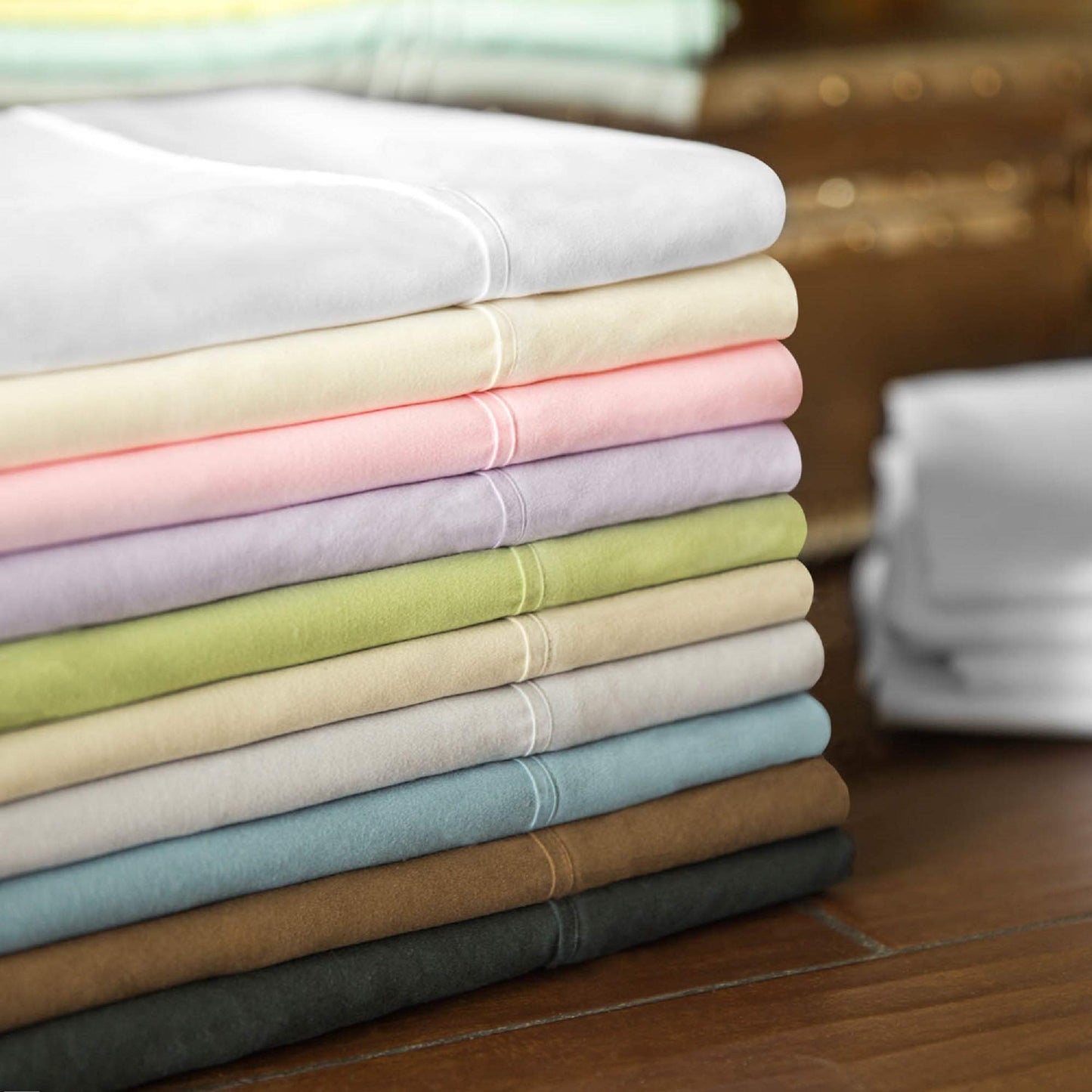 Double Brushed Microfiber Super Soft Bed Sheet Set  Wrinkle Resistant  Cot Size  Fern