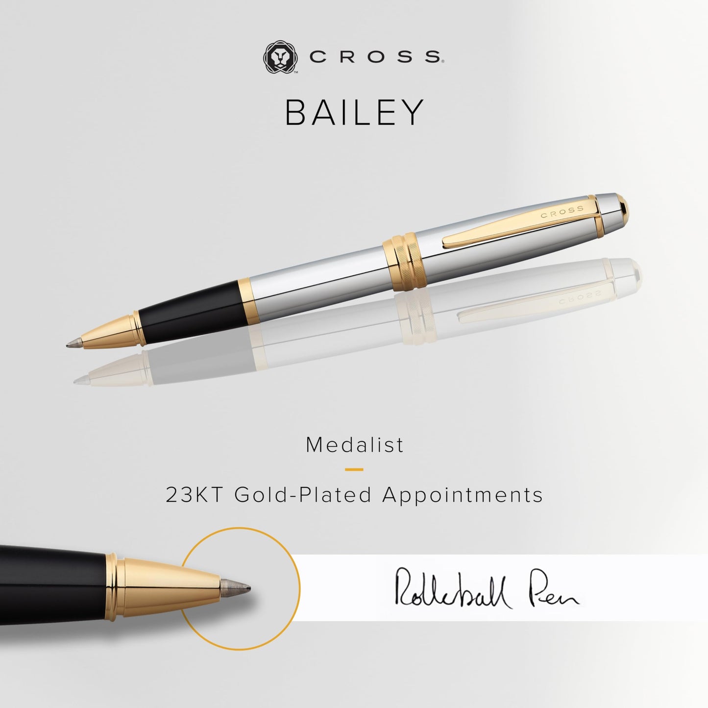 Refillable Rollerball Pen in Gift Box with Black Ink