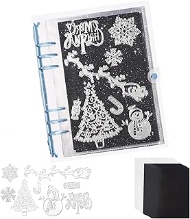 Magnetic Die Storage Sheets and Christmas Die Set for Card Making