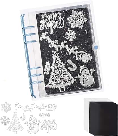 Magnetic Die Storage Sheets and Christmas Die Set for Card Making