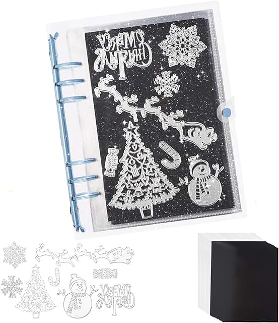 Magnetic Die Storage Sheets and Christmas Die Set for Card Making