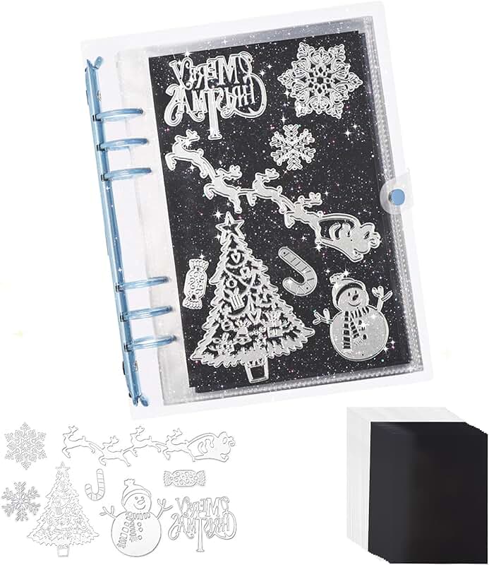 Magnetic Die Storage Sheets and Christmas Die Set for Card Making