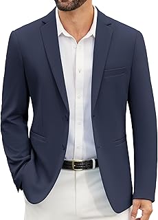 Men's Slim Fit Casual Blazer with Two Buttons