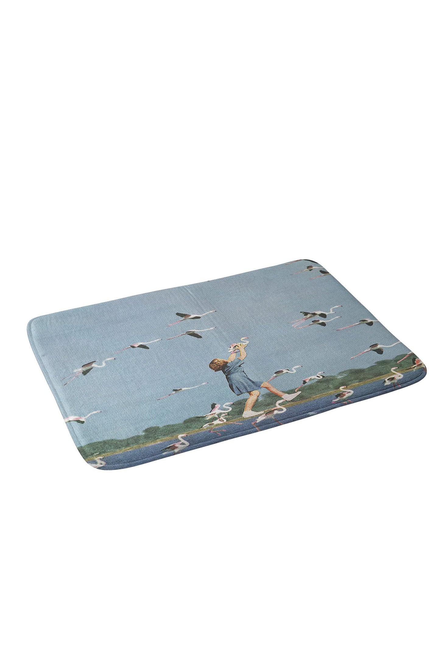 2021 Bath Mat, 17" x 24", Sarah Eisenlohr Taking Flight