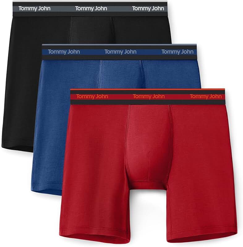 Men's Microfiber Boxer Briefs, 3-Pack, 6-inch, Stretch Waist