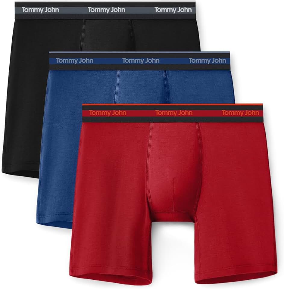 Men's Microfiber Boxer Briefs, 3-Pack, 6-inch, Stretch Waist