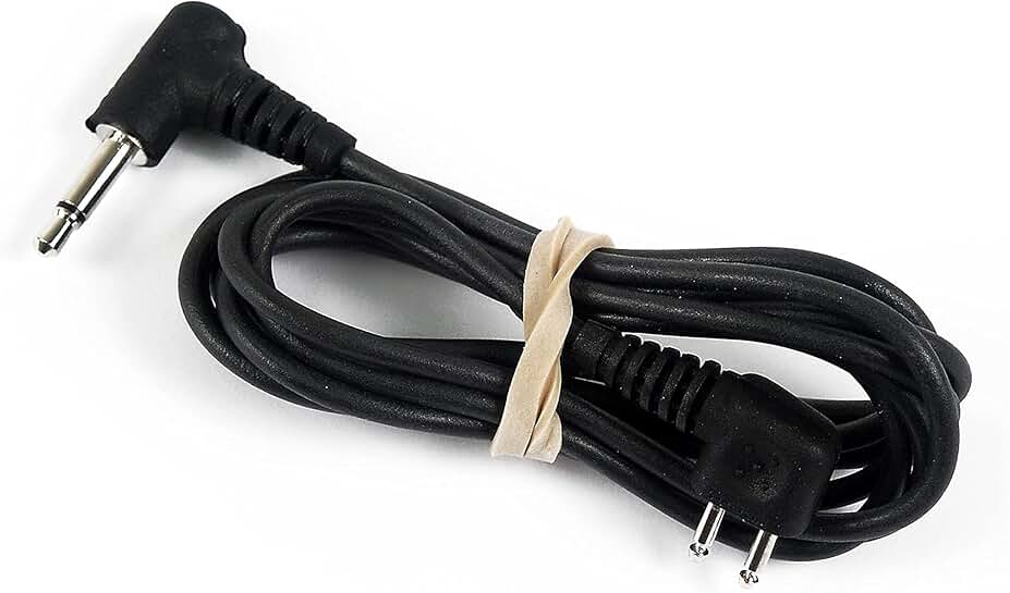 Audio input cable with 3.5mm mono plug in black