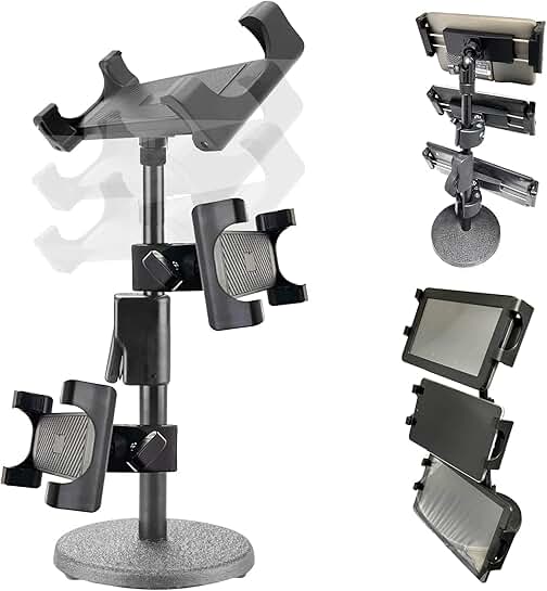 Universal 3-in-1 Metal Stand for Tablets and Smartphones