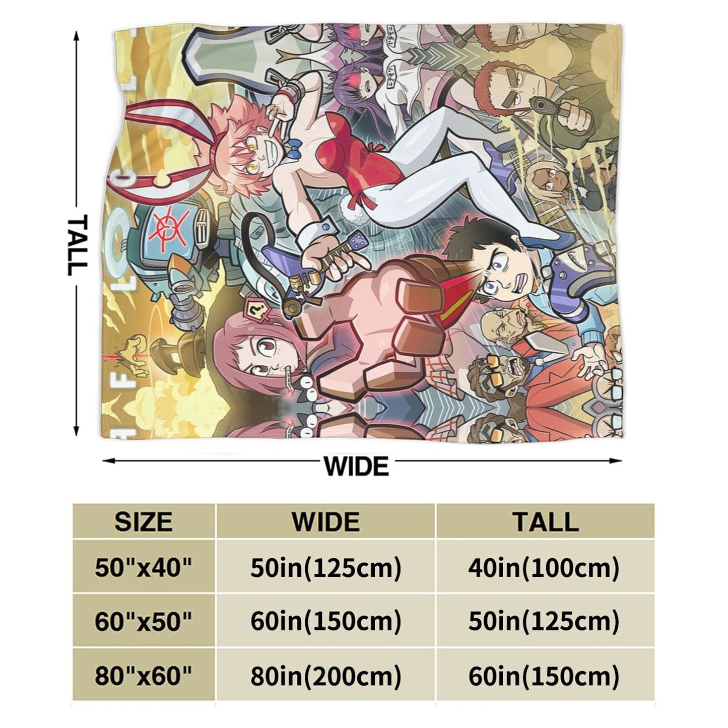 FLCL Blanket Super Soft Warm and Comfortable Blanket Flannel Blanket, Suitable for Bed, Sofa, Chair, Living Room, Bedroom in All Seasons80 X60