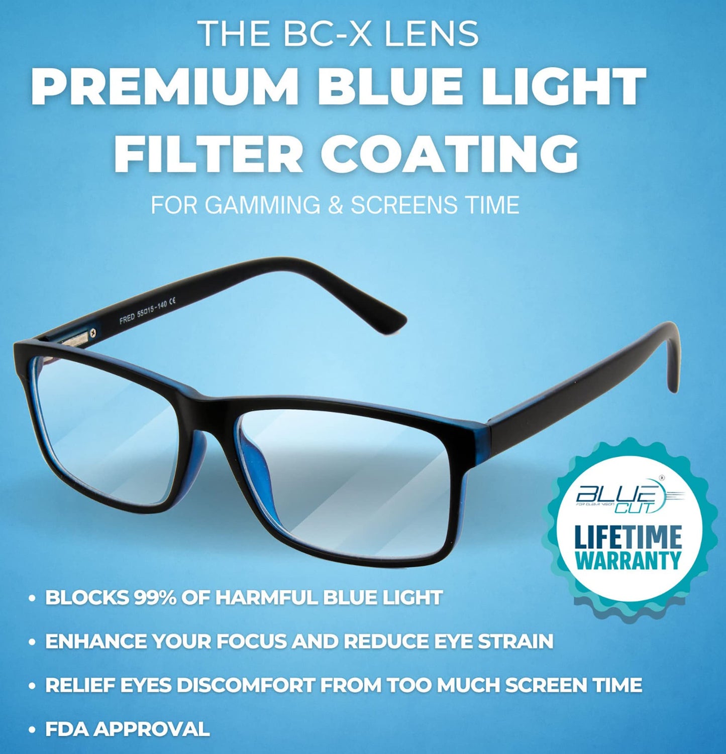 Light Blocking Glasses for Men/Women Anti-Fatigue Computer Monitor Gaming Glasses Prevent Headaches Gamer Glasses