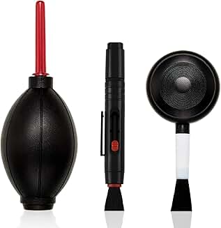 Camera Cleaning Kit with Brush, Blower, and Pen