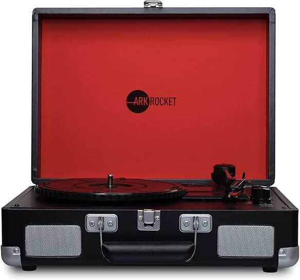 Vintage 3-Speed Record Player with Built-in Speakers