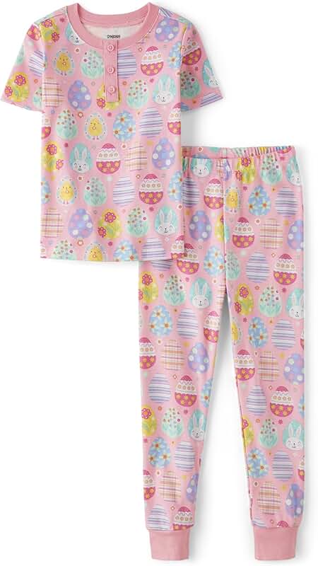 Kids' Cotton Short Sleeve Top and Pants for Holidays
