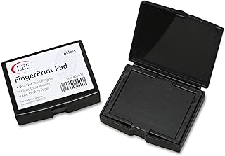 Black inkless fingerprint pad, 0.5" x 2.3" x 1.8"