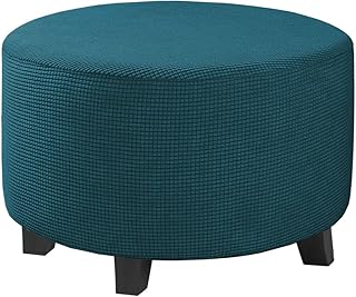 Deep Teal Stretch Ottoman Cover for 30-41 Inch Footrest