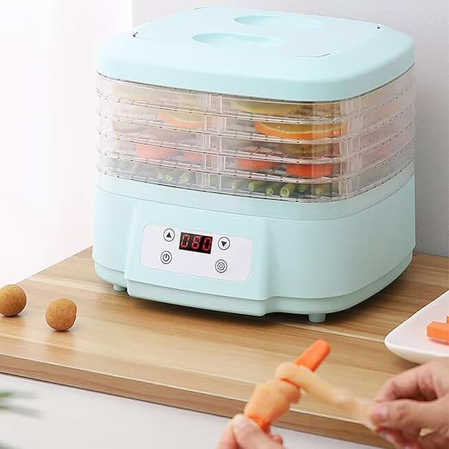 Home Food Dehydrator with 6 Trays and Adjustable Timer