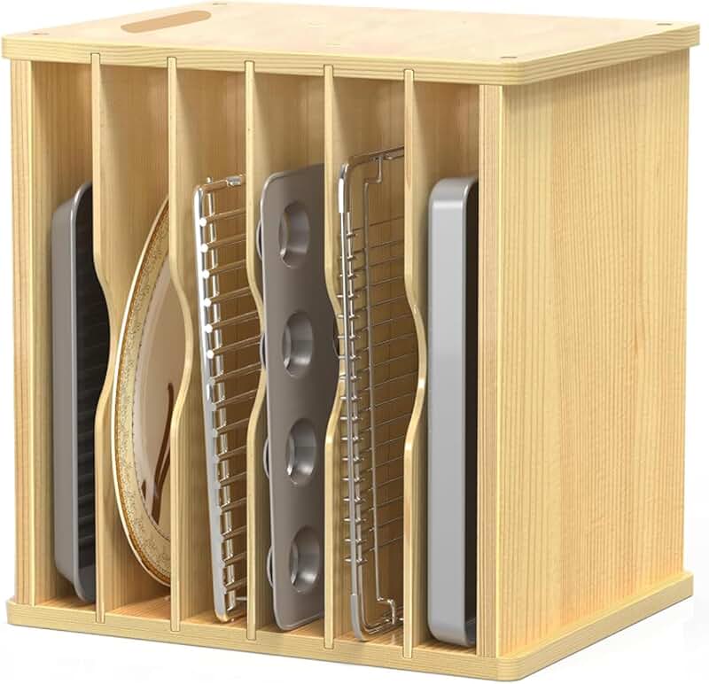 7-Tier Wooden Organizer for Kitchen Storage