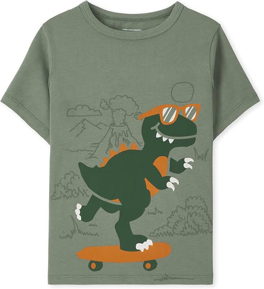 Baby Boys Short Sleeve Colorful Graphic T-Shirt