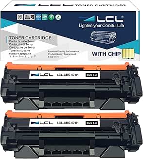 High Capacity Black Toner Cartridge for Laser Printers (2-Pack)
