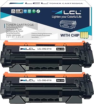High Capacity Black Toner Cartridge for Laser Printers (2-Pack)