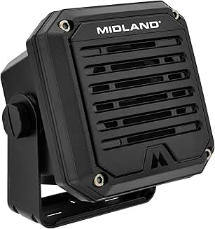 Heavy-Duty 20W External Speaker with Swivel Base